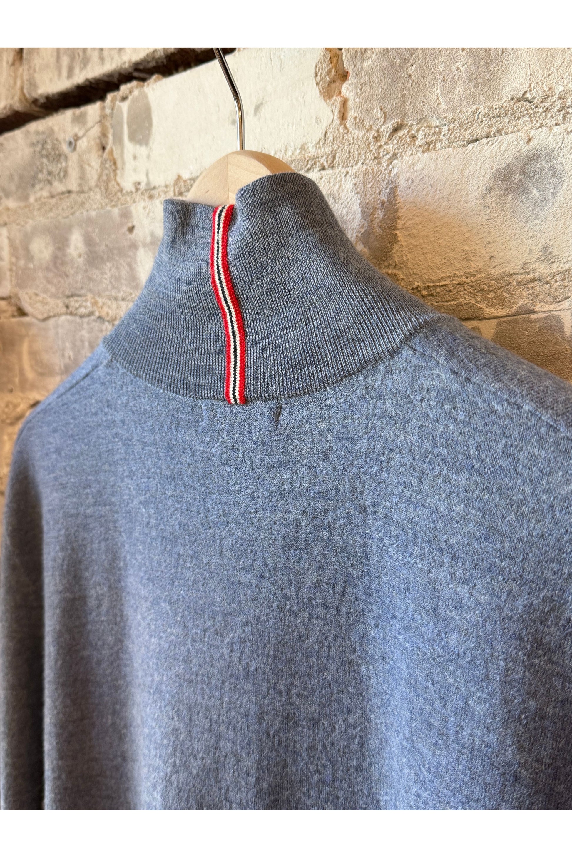 Men's Boiled Half Zip - Denim Blue - DUNE + SALT