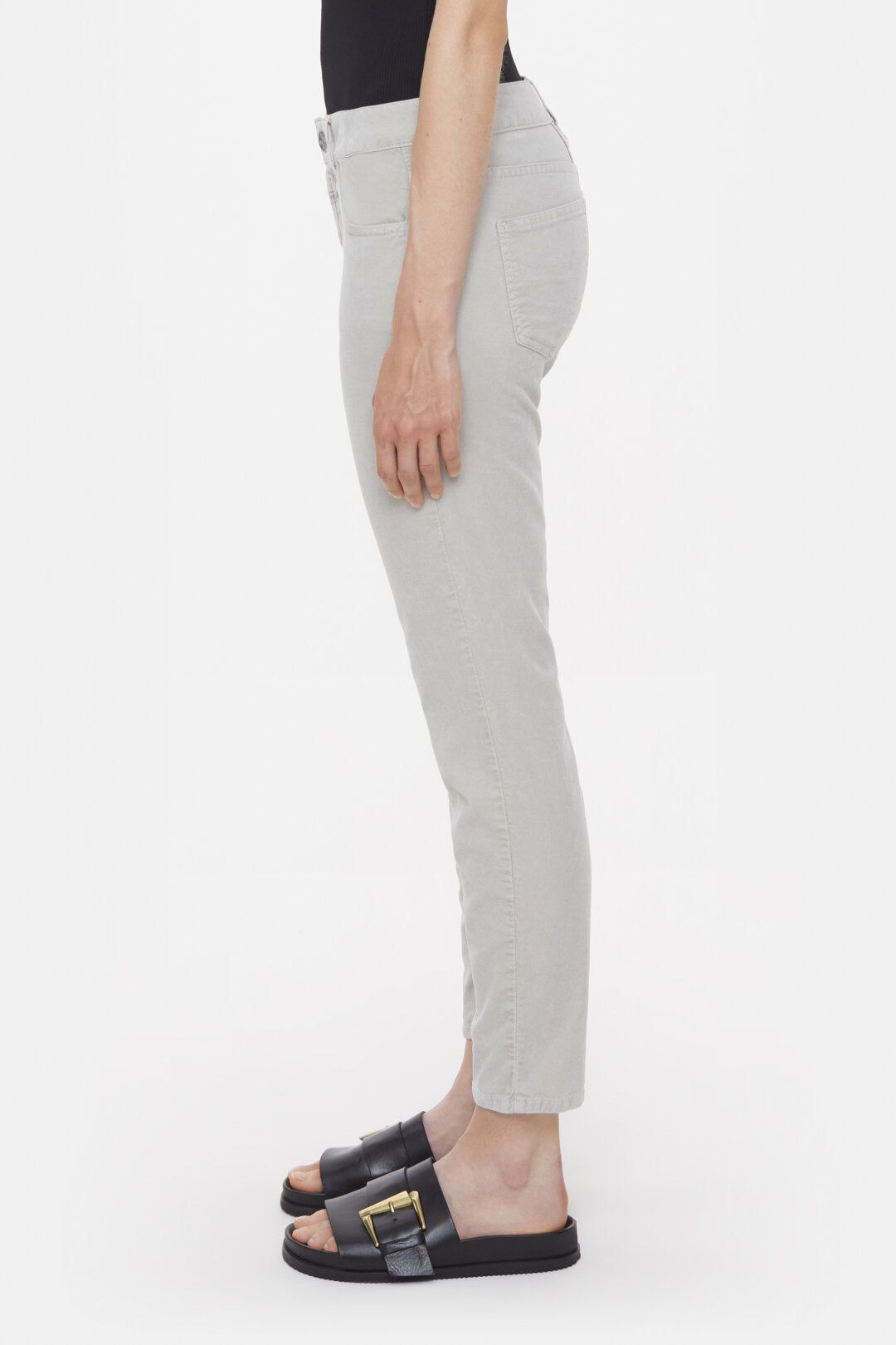 Baker Velvet Pants - Sea Grey - DUNE + SALT