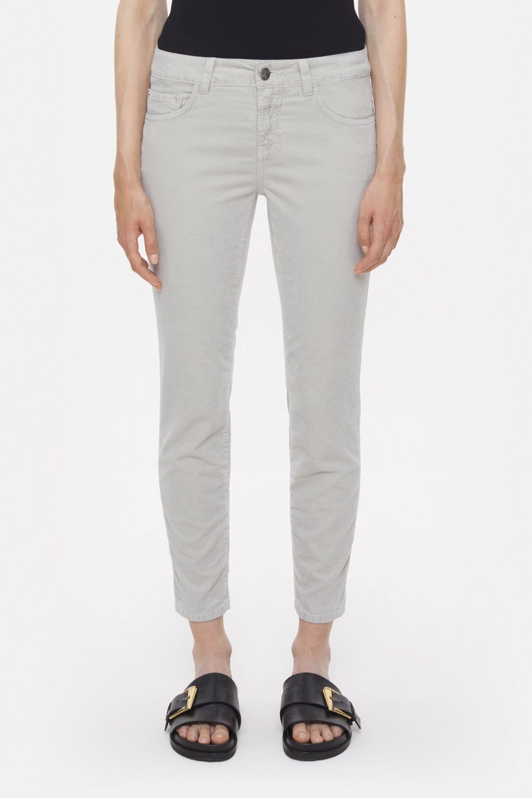 Baker Velvet Pants - Sea Grey - DUNE + SALT