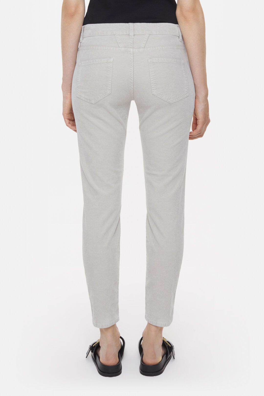 Baker Velvet Pants - Sea Grey - DUNE + SALT