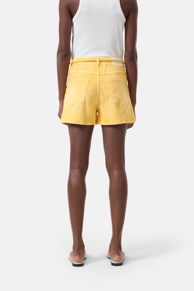 Jocy-X Denim Shorts - Mango Yellow - DUNE + SALT
