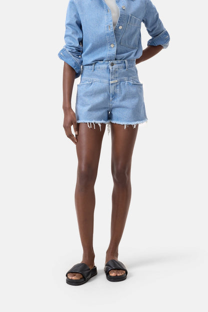 Jocy-X Denim Shorts - Light Blue - DUNE + SALT