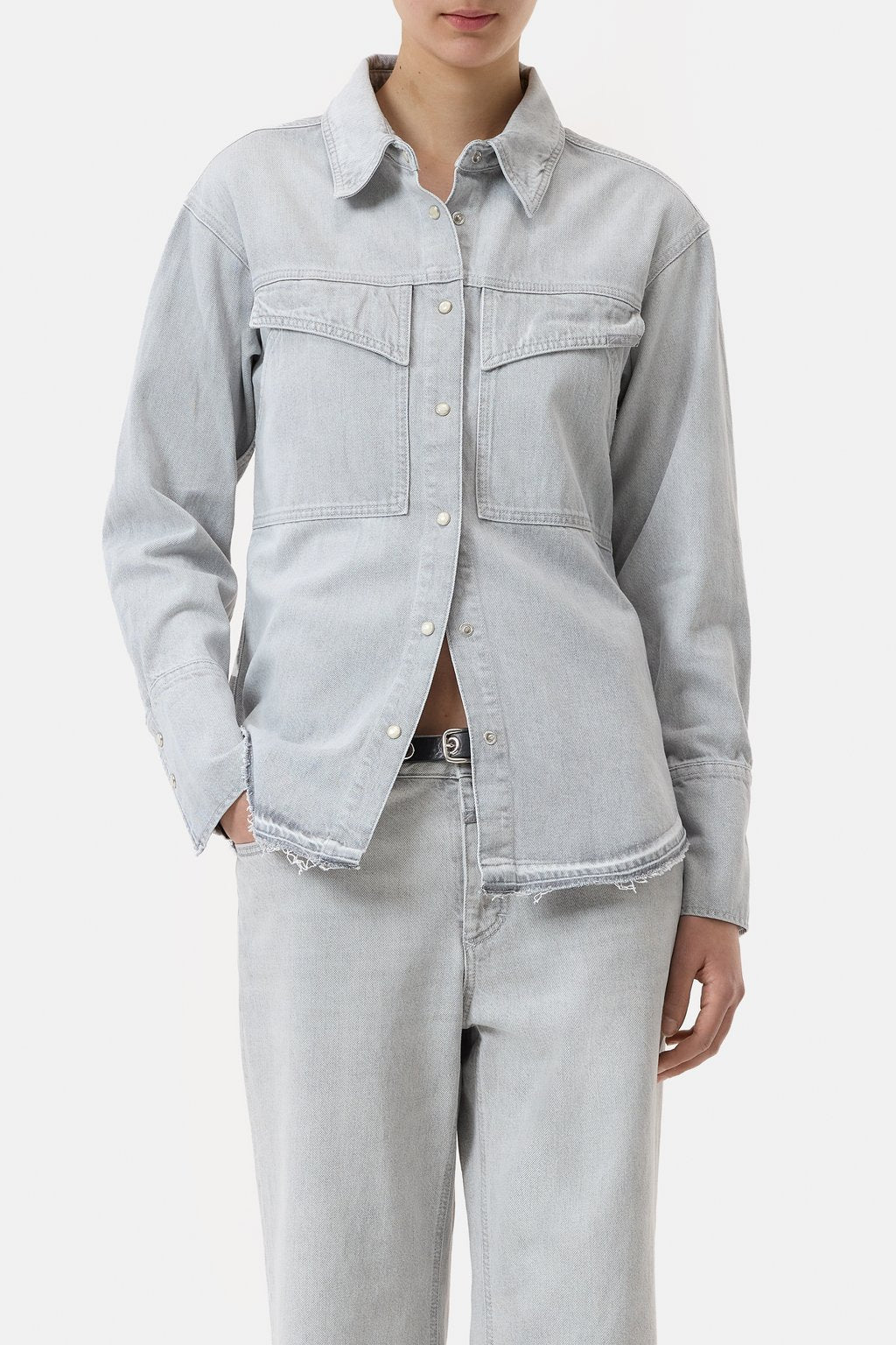 Denim Shirt - Light Grey - DUNE + SALT