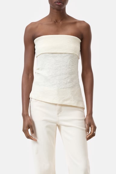 Cotton Tube Top - Dune Beige - DUNE + SALT