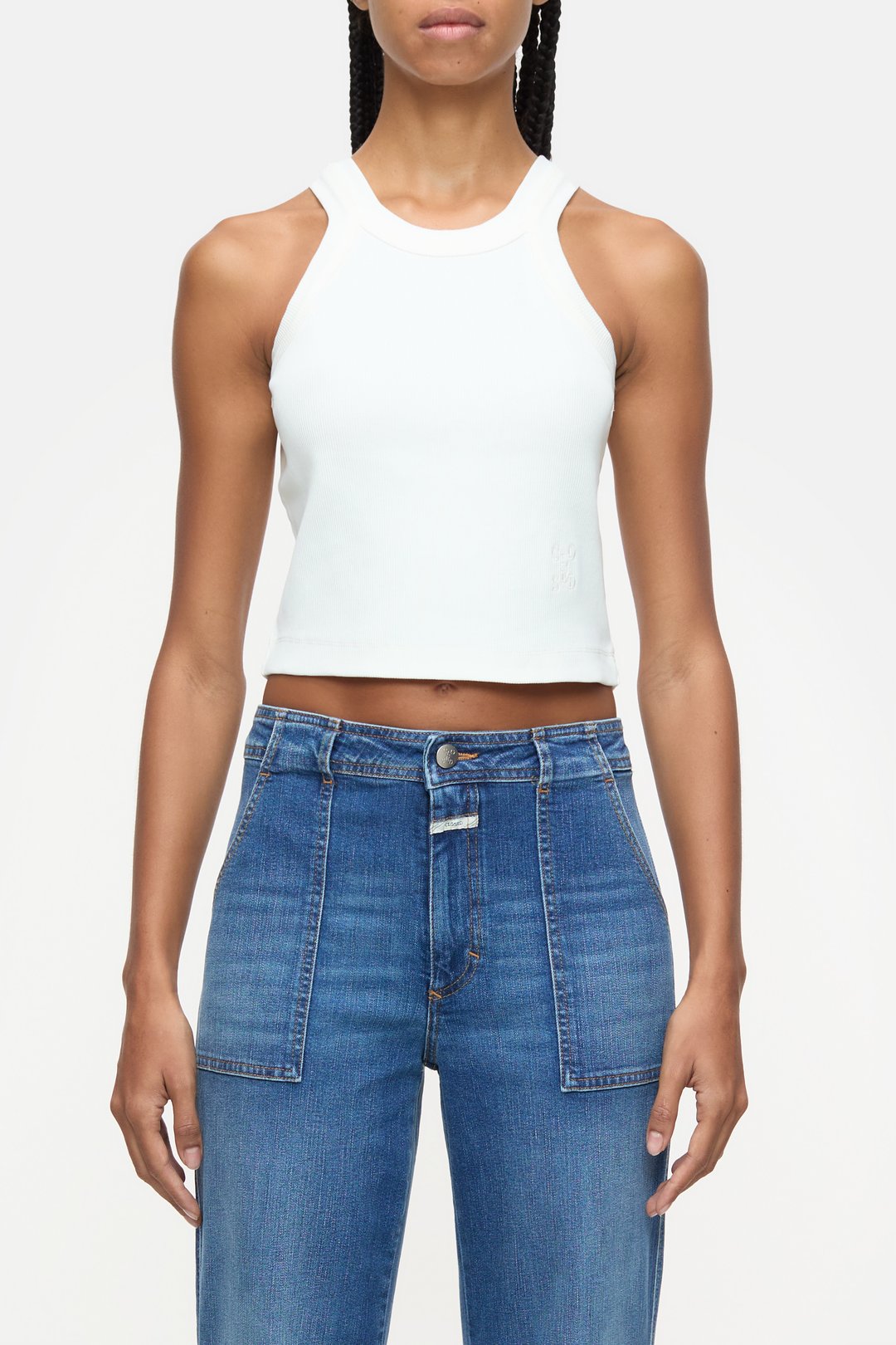 Cropped Racer Top - Ivory - DUNE + SALT