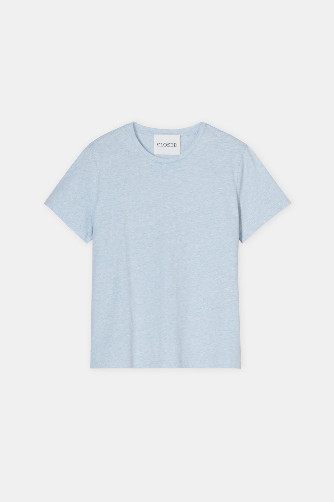 T-Shirt in Melange - Lazio Blue - DUNE + SALT