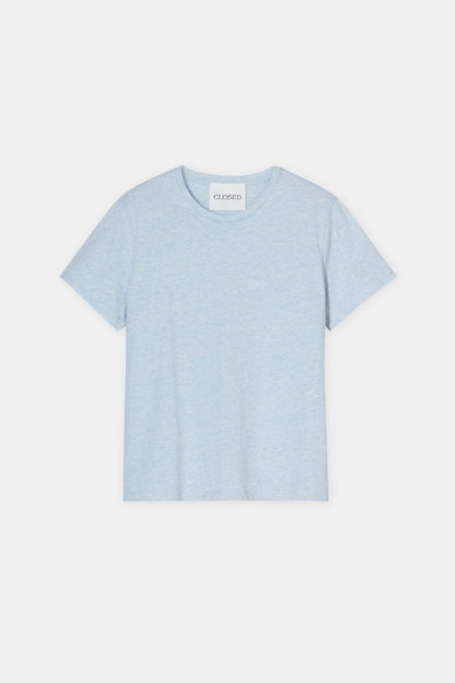 T-Shirt in Melange - Lazio Blue - DUNE + SALT