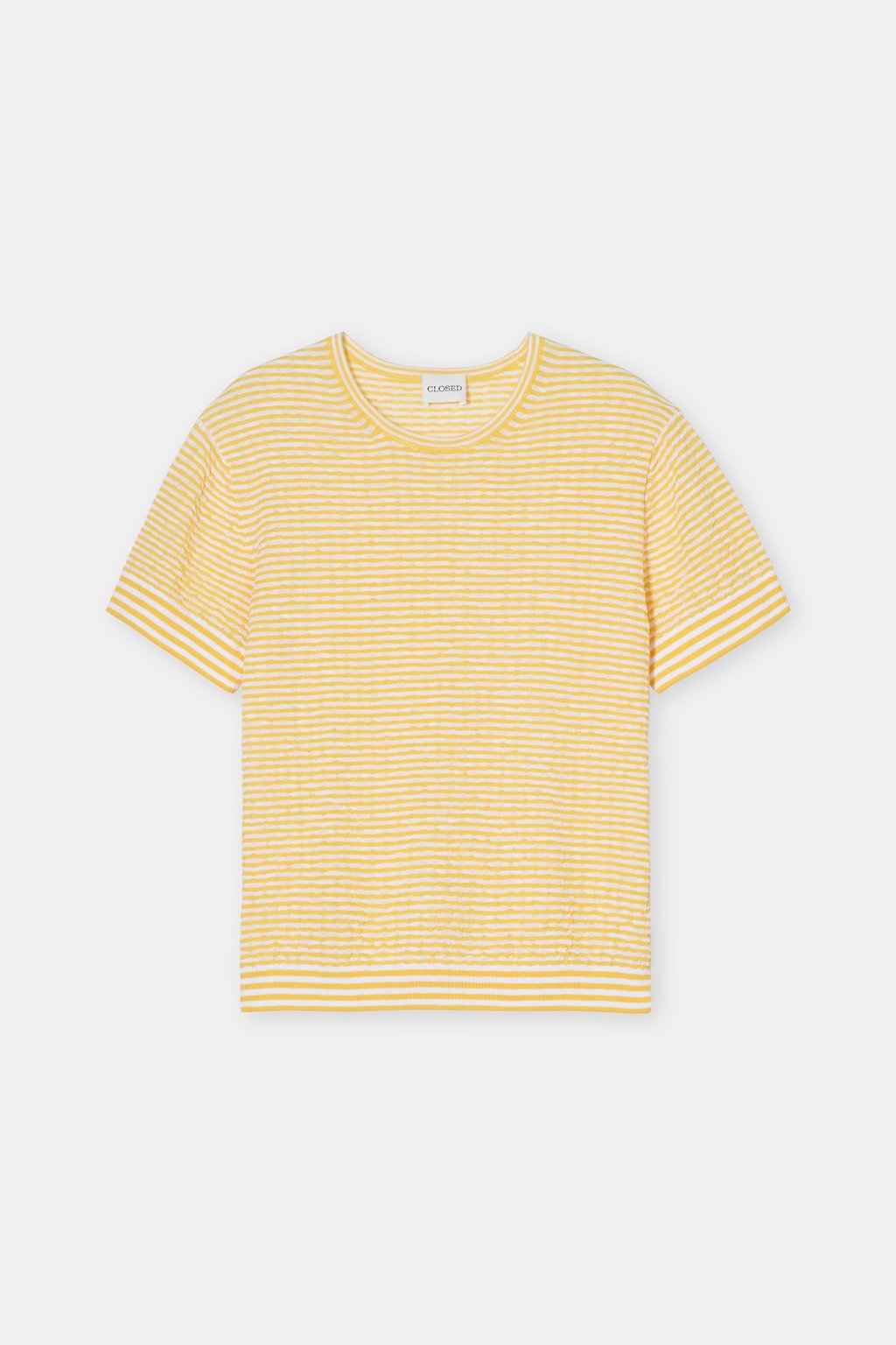 Top in Seersucker Knit - Mango Yellow - DUNE + SALT
