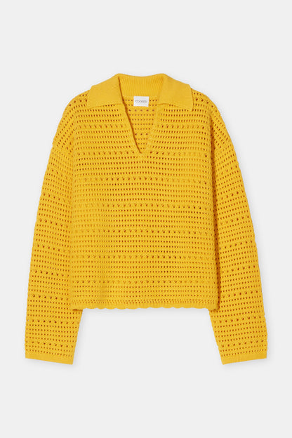 Organic Cotton Polo Shirt - Mango Yellow - DUNE + SALT