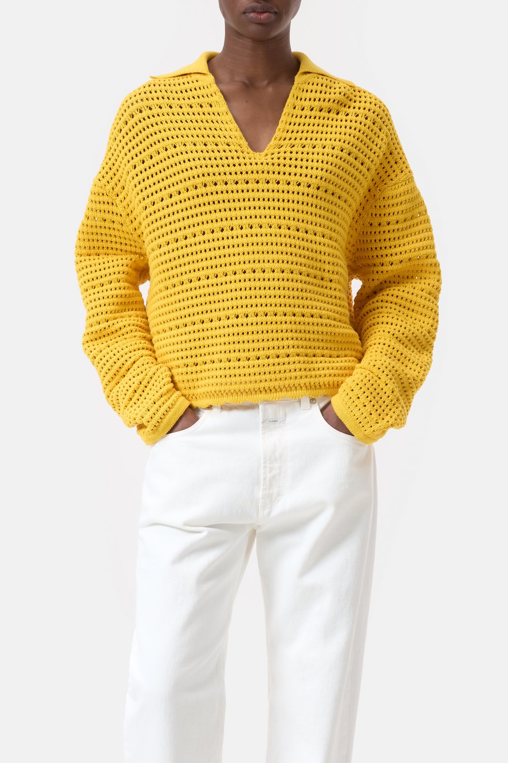 Organic Cotton Polo Shirt - Mango Yellow - DUNE + SALT