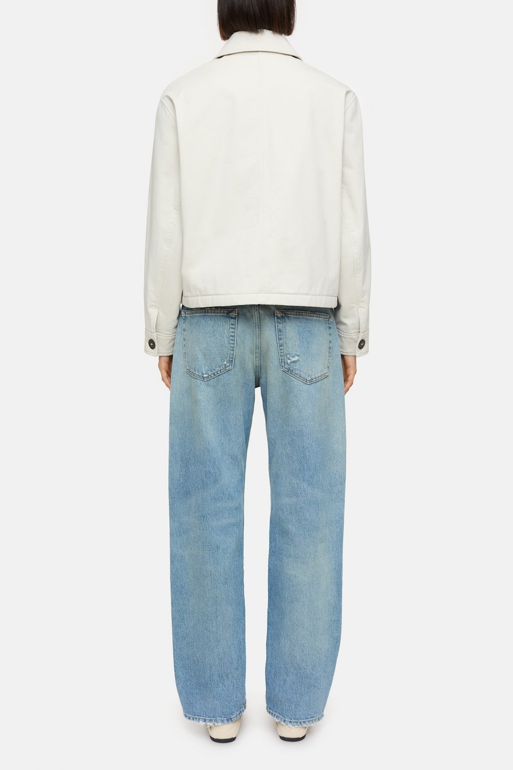 Cotton A-Line Jacket - Stone Beige - DUNE + SALT