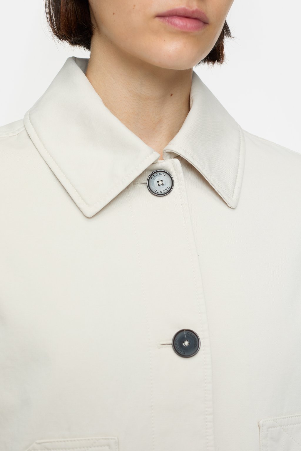 Cotton A-Line Jacket - Stone Beige - DUNE + SALT