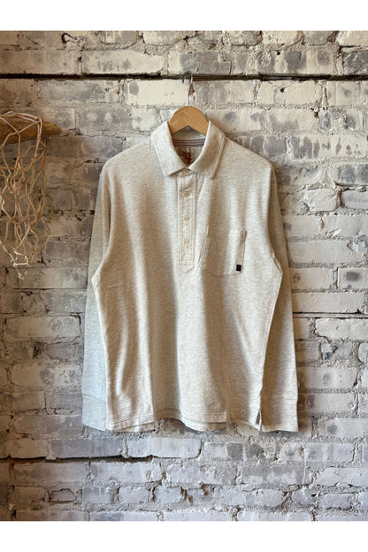 Mariner Polo - Bone Heather - DUNE + SALT