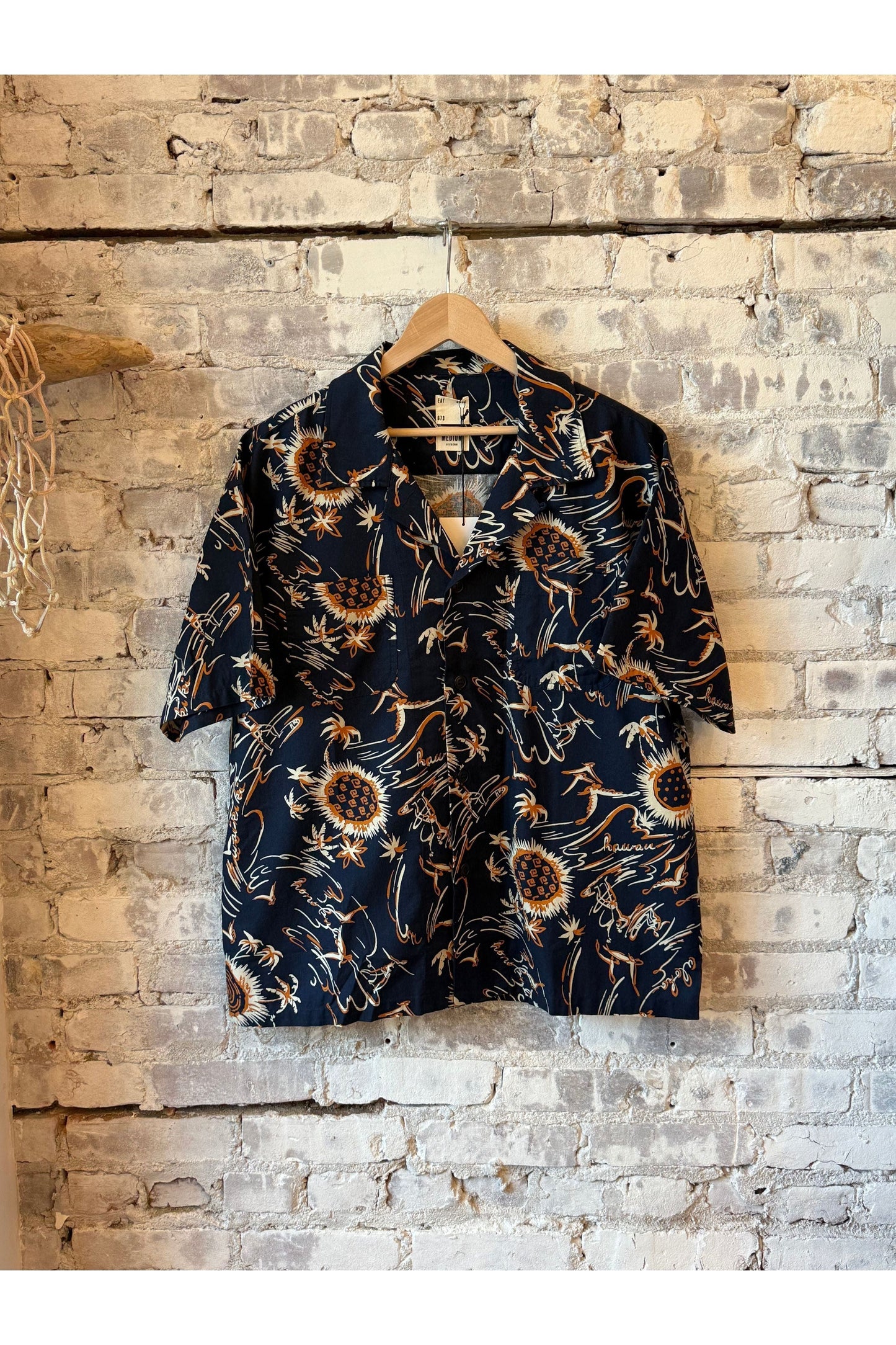 Aloha Shirt - Navy Casa Print - DUNE + SALT