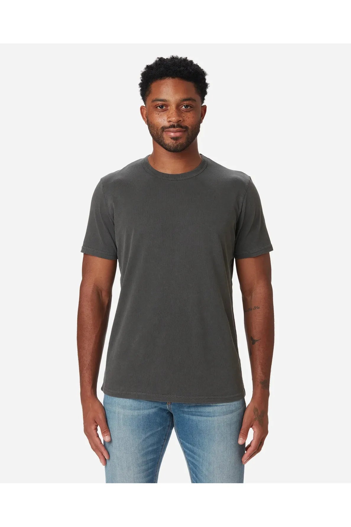 Supima SS Crewneck Tee - Carbon - DUNE + SALT