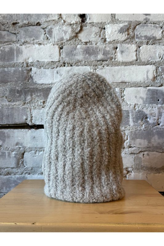 Colette Boucle Beanie - Mushroom - DUNE + SALT