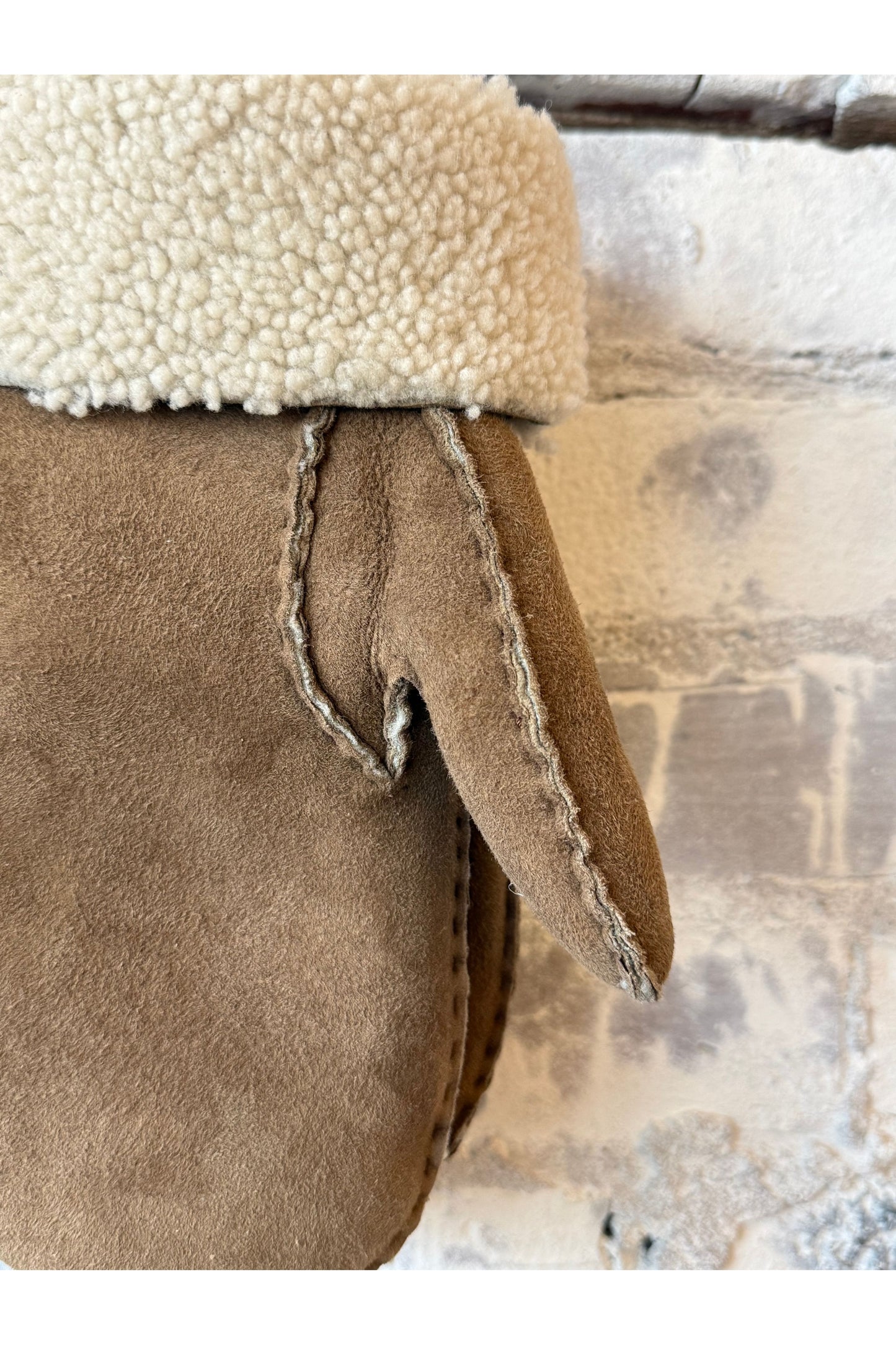Sheepskin Mitt - Beige