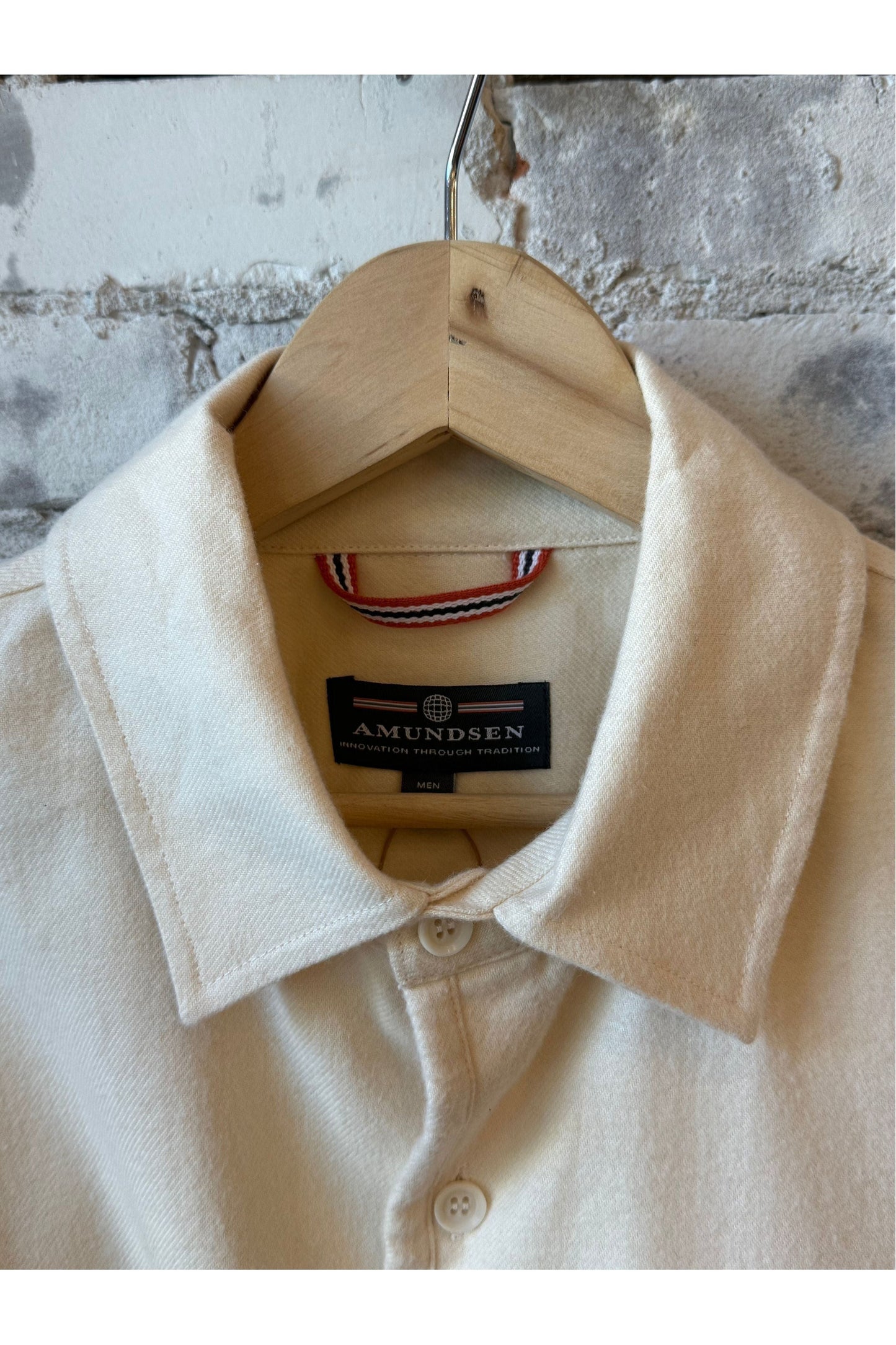 Framheim Men's Flannel Shirt - Oatmeal - DUNE + SALT