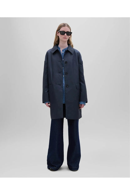 Teena Nylon Coat - Navy - DUNE + SALT