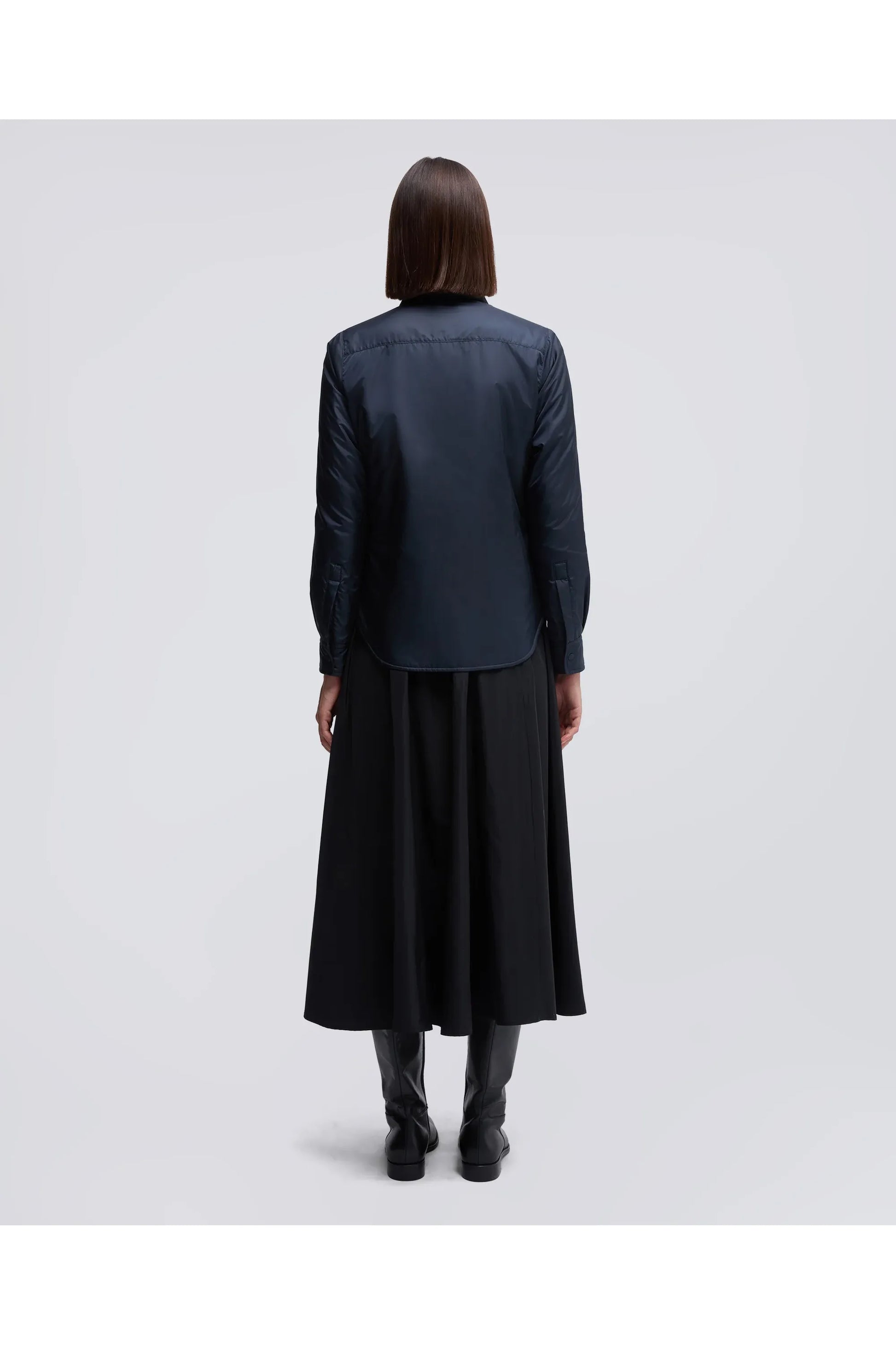 Padded Nylon Overshirt - Navy - DUNE + SALT