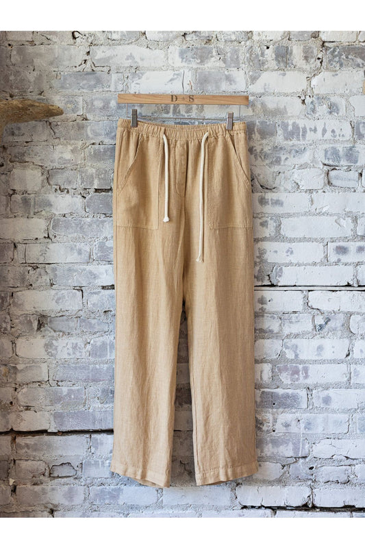 Poma Linen Pant - Raffia - DUNE + SALT