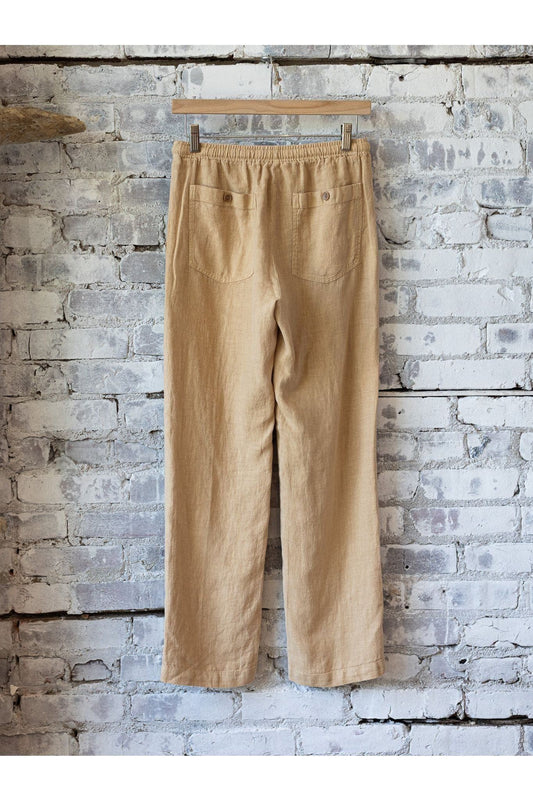 Poma Linen Pant - Raffia - DUNE + SALT