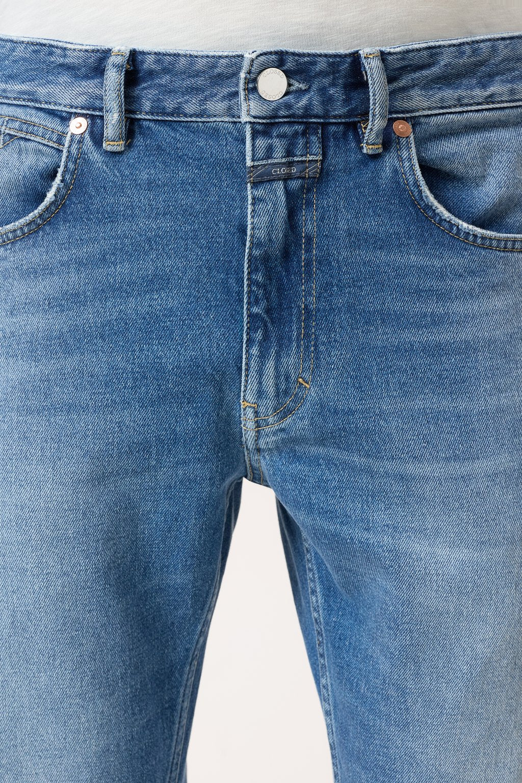 Cooper True Comfort Stretch Regular Jean - Mid Blue - DUNE + SALT