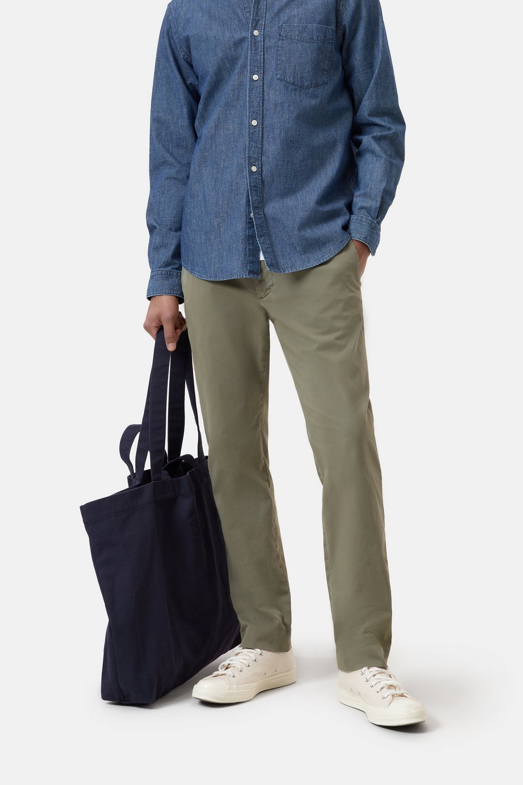 Clifton True Slim Pants - Chino Green - DUNE + SALT