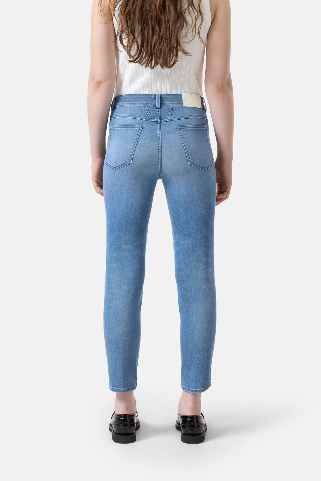 Pedal Pusher Relaxed Jean - Mid Blue - DUNE + SALT