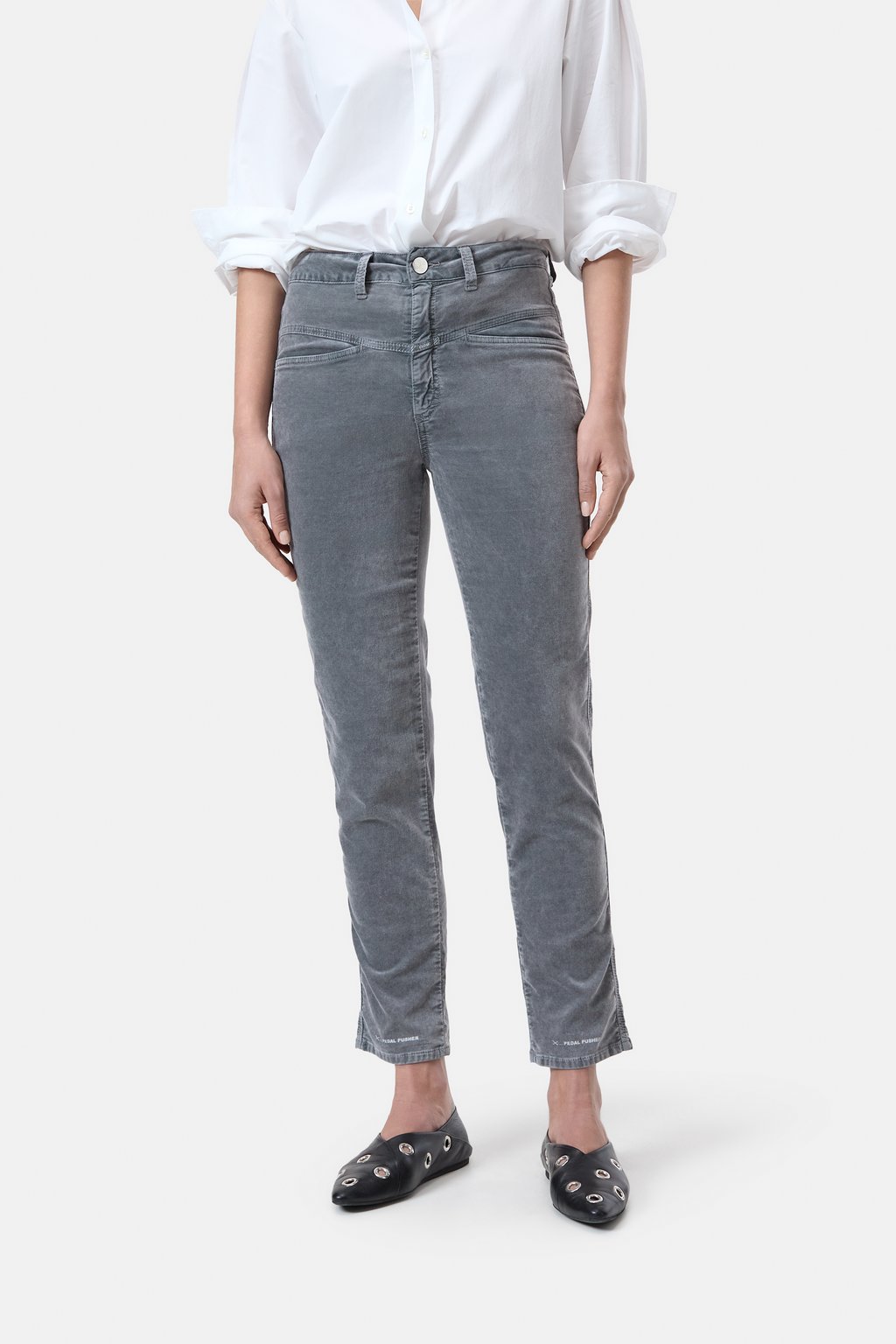 Pedal Pusher Velvet Heritage Pant - Rain - DUNE + SALT