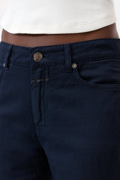 Milo Cotton Linen Straight Pants - Dark Night - DUNE + SALT