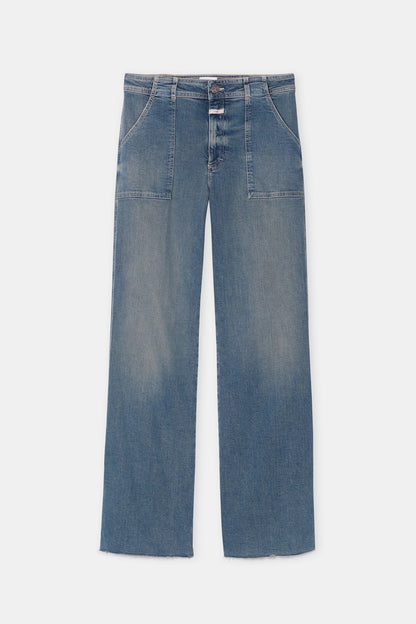 Aria Super Stretch Flared Jean - Mid Blue - DUNE + SALT