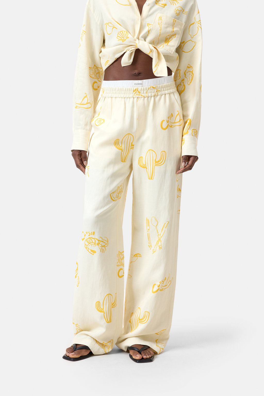 Cropped Oversized Shirt - Dune Beige - DUNE + SALT