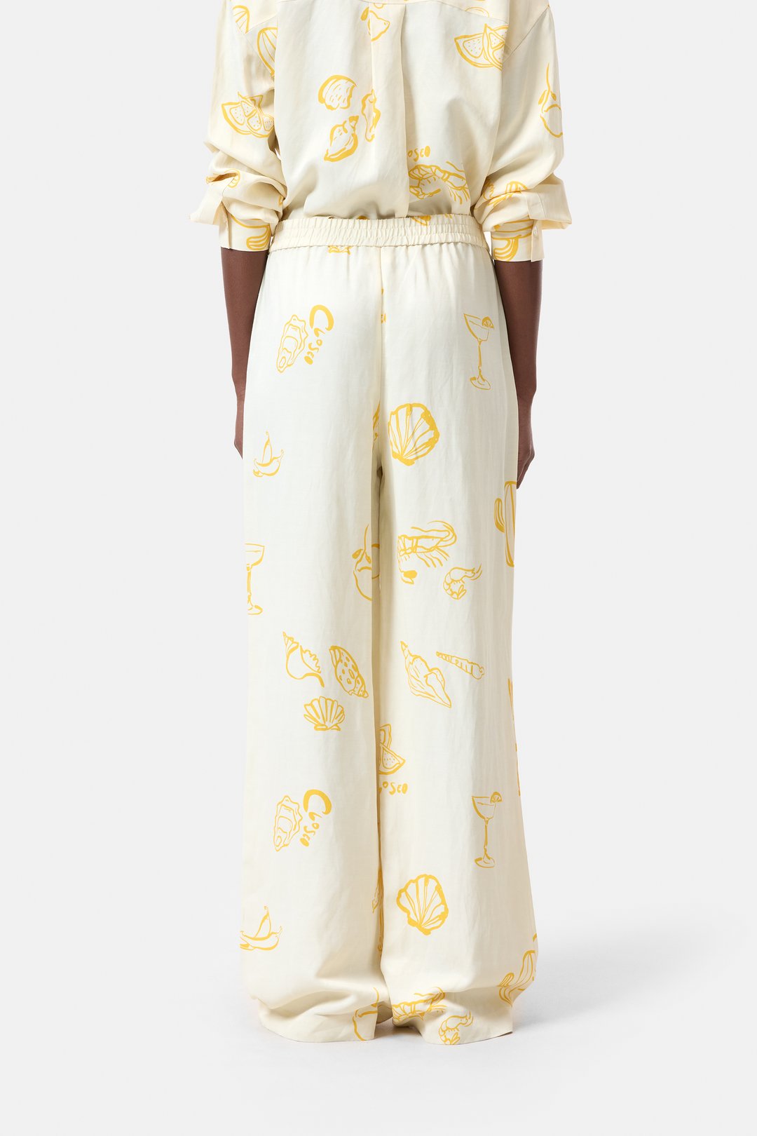 Winona Wide Pant - Dune Beige Print - DUNE + SALT