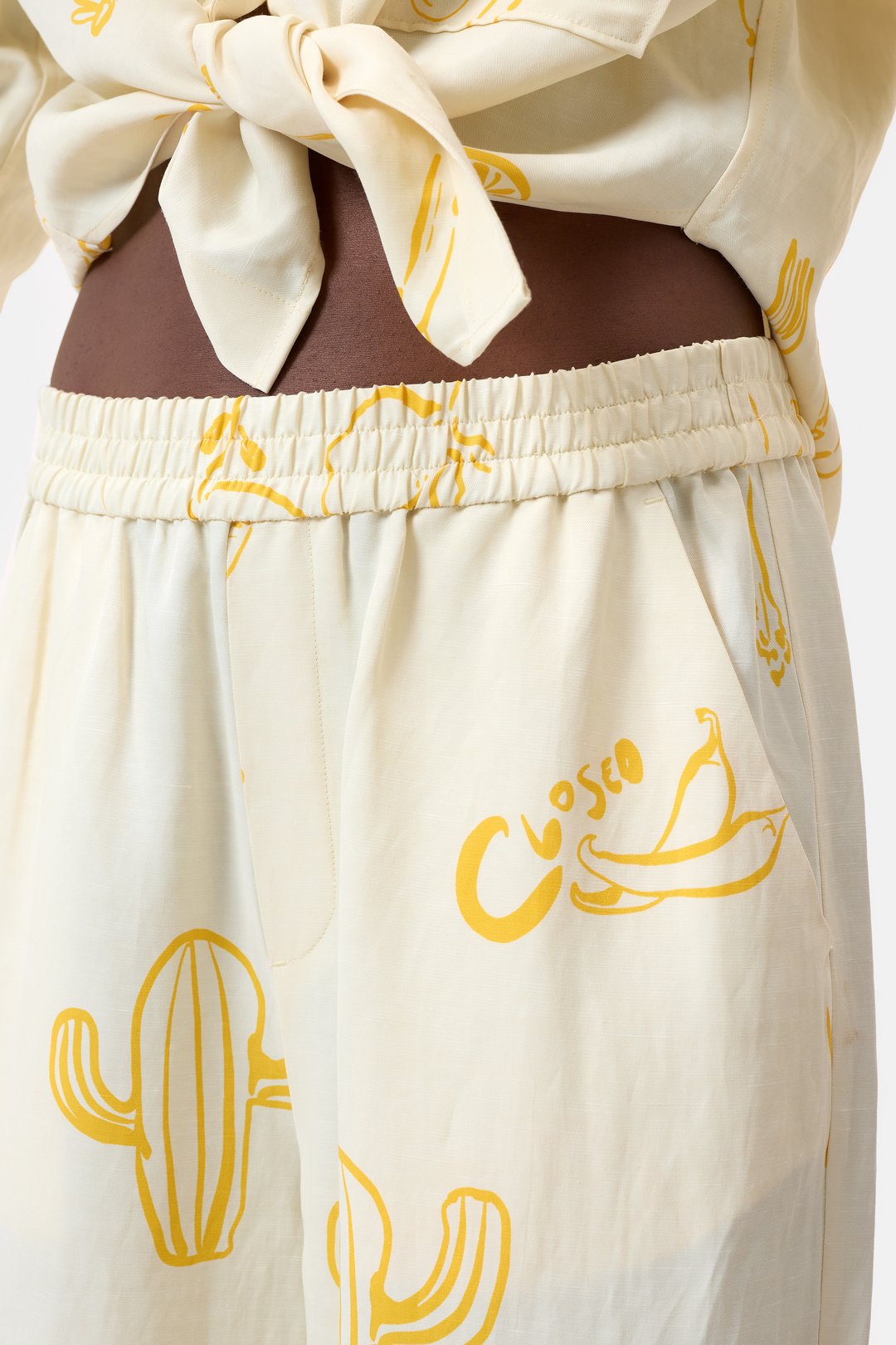 Cropped Oversized Shirt - Dune Beige - DUNE + SALT