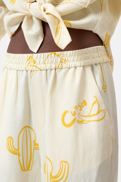 Cropped Oversized Shirt - Dune Beige - DUNE + SALT