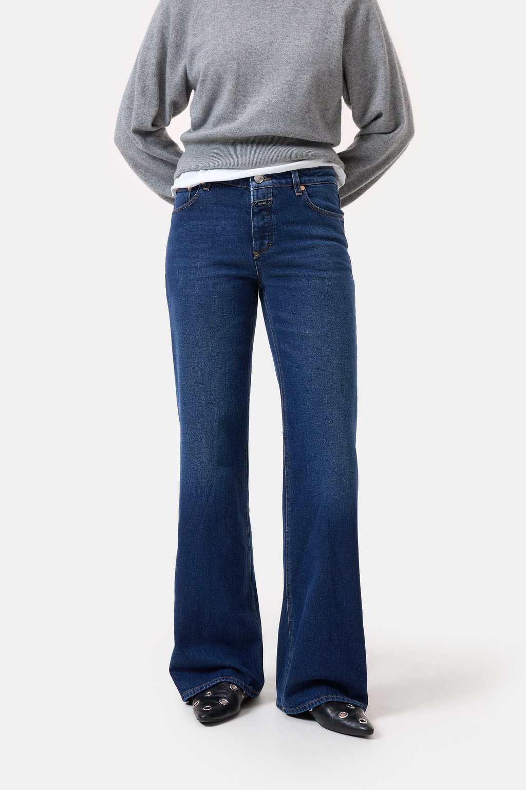 Gillan Comfort Stretch Wide Jean - Dark Blue - DUNE + SALT