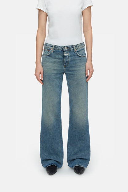 Gillan Wide Jean - Mid Blue - DUNE + SALT