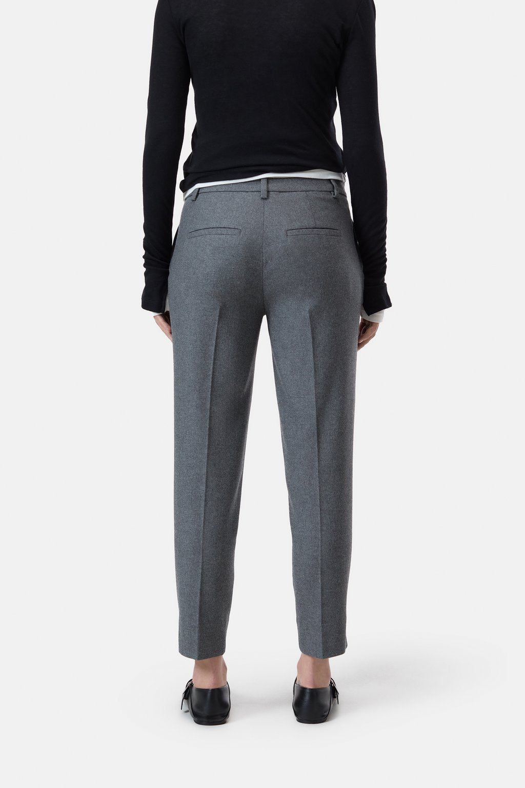 Sonnett Slim Pant - Dark Grey Melange - DUNE + SALT