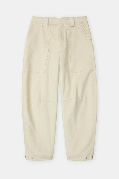 Rhannon Relaxed Corduroy Pants - Pearl Beige - DUNE + SALT