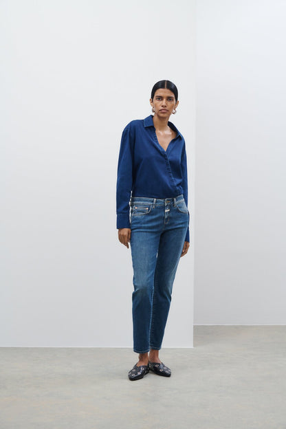 Baker Skinny Jean - Dark Blue - DUNE + SALT