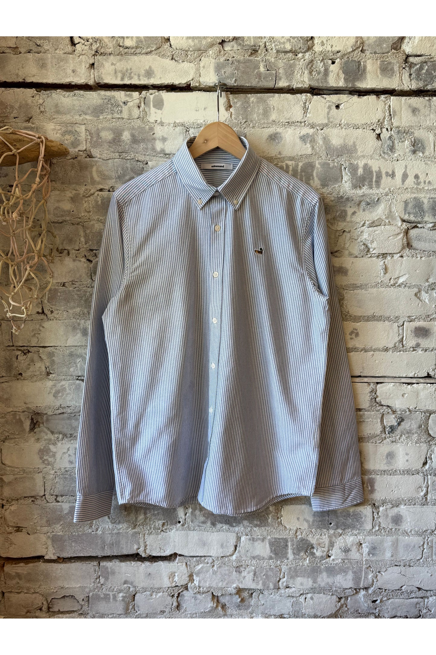 BD Duck Shirt - Striped Navy - DUNE + SALT