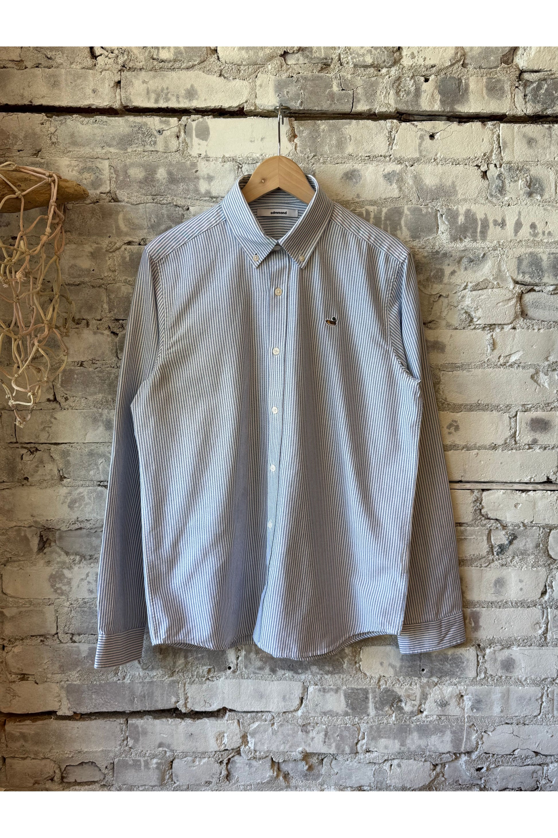 BD Duck Shirt - Striped Navy - DUNE + SALT