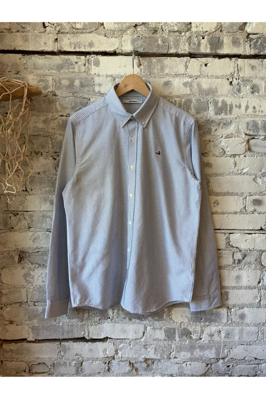BD Duck Shirt - Striped Navy - DUNE + SALT