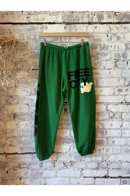 CIRCA'99 OG LETSGO OLDSCHOOL POLYBLEND/FLUFF sweat - school green - DUNE + SALT