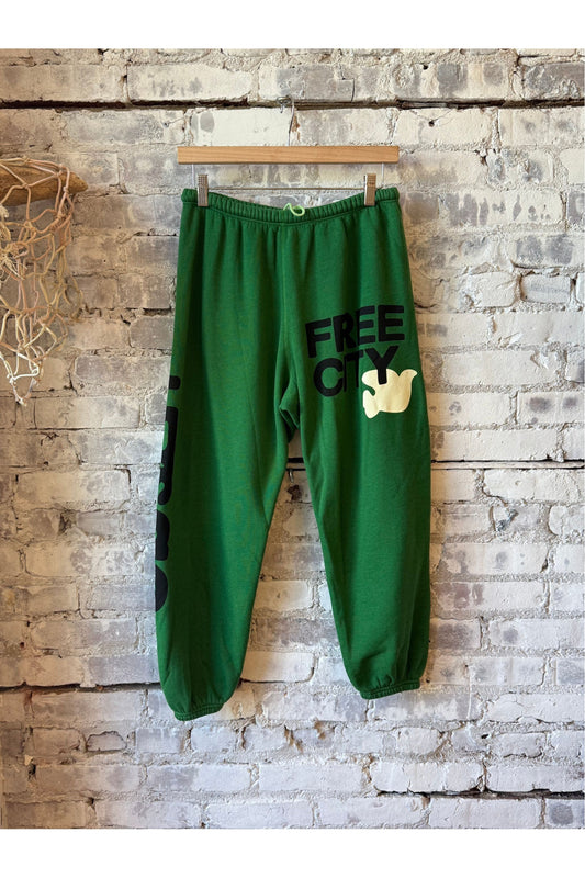 CIRCA'99 OG LETSGO OLDSCHOOL POLYBLEND/FLUFF sweat - school green - DUNE + SALT