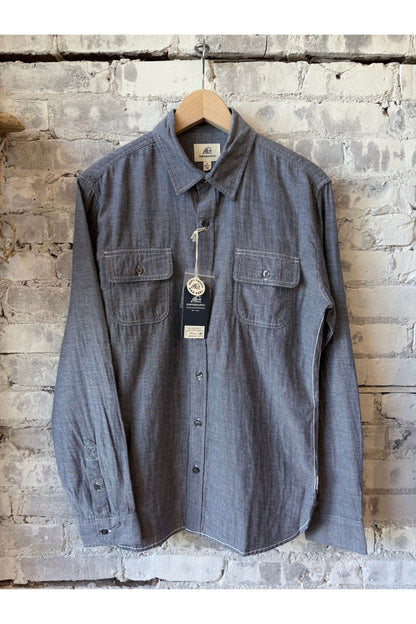 Zhu Double Gauze Shirt - Navy - DUNE + SALT