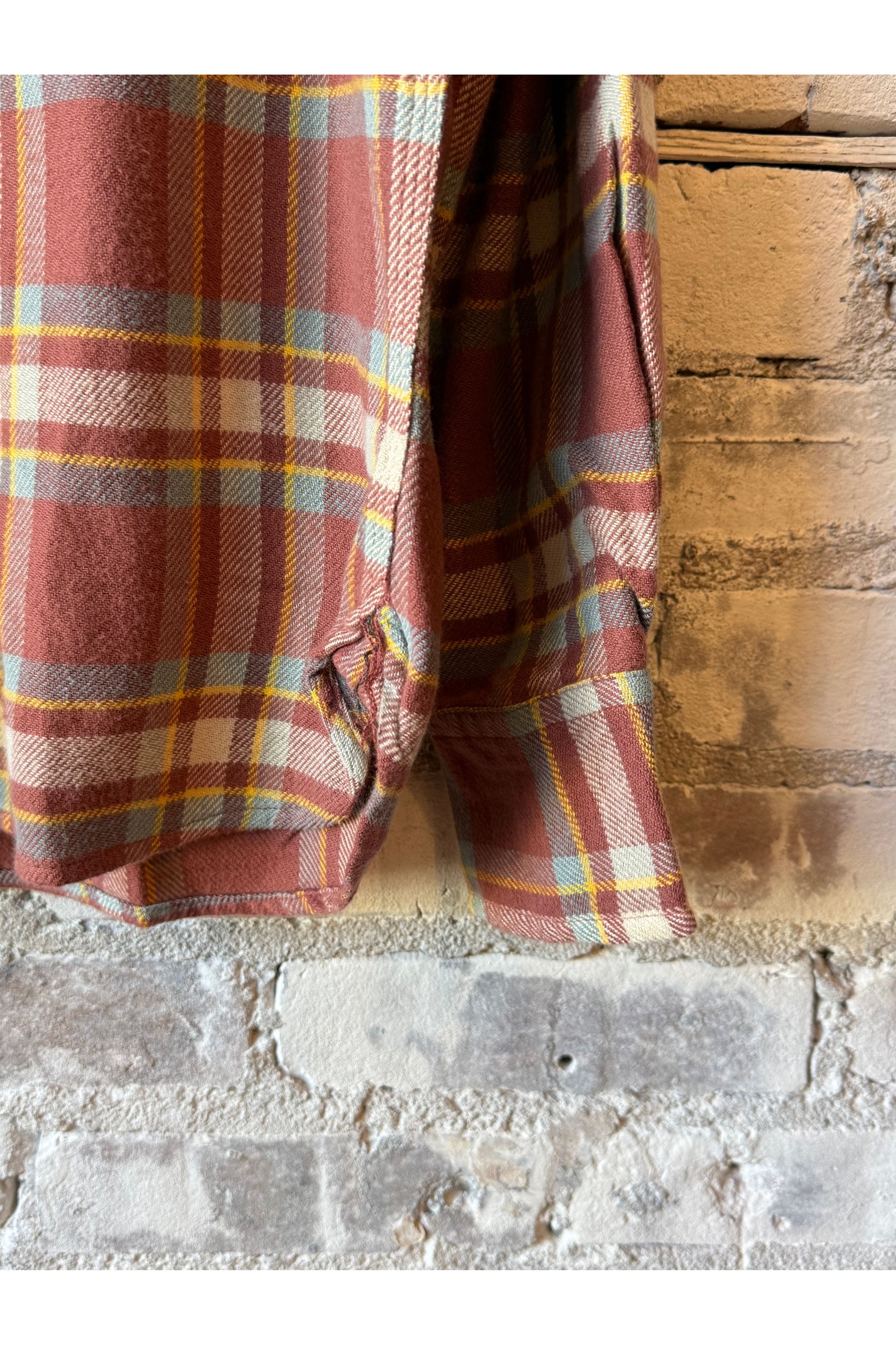 Washed Flannel Workshirt - Autumn Rust - DUNE + SALT