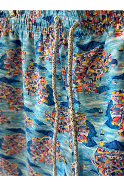 Cyclist Liner Swim Trunks - Santorini Multi - DUNE + SALT