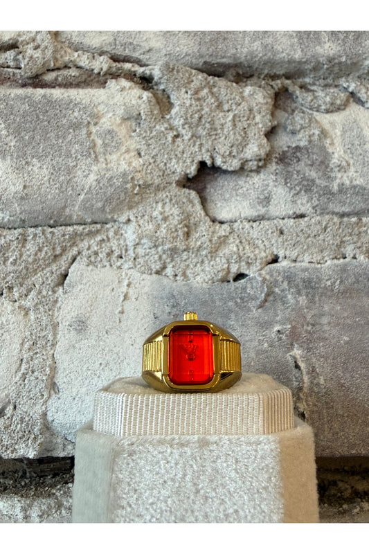 Nocturne Time Ring - Deep Gold/Flame